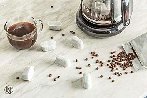 K&J 6-PACK de cartuchos de filtro de água Sr. Coffee para facilitar a medida de facilidade e cafeteiras laváveis