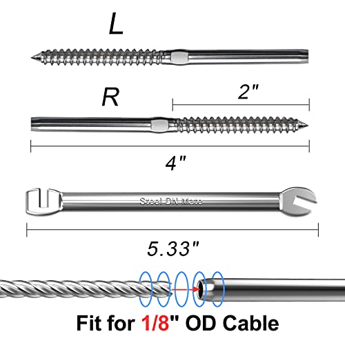 40pcs T316 Aço inoxidável direito e canhoto Ajuste parafusos de lag e crimper hidráulico com 9 matrizes