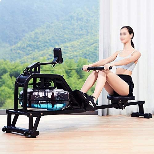 Máquinas de remo mGizljj, máquina de remo, equipamento de fitness de exercícios aeróbicos com medidor inteligente LCD, usando
