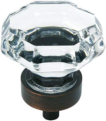 Cosmas 5268orb -C Cabinete de bronze bronze Minlow com vidro transparente - 1-5/16 Diâmetro - 20 pacote