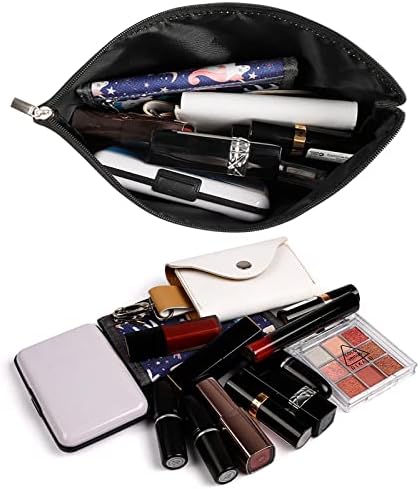 Levikllnhx genshin Impact Makeup Bag Bag para mulheres, organizador de armazenamento de maquiagem portátil, bolsa de produtos de