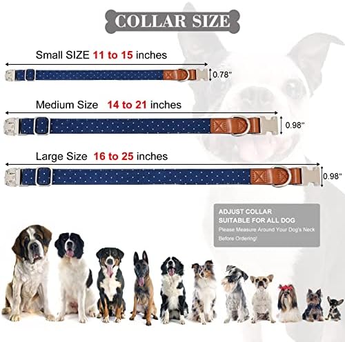 Wlixpbb Airtag Dog Collar para um pequeno cão médio grande cão de metal pesado de metal de metal de fivela de ar tag