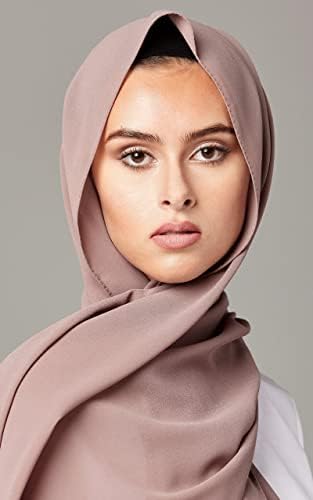 NOOR 5 PCS Hijab Felfs for Women - Hijab de chiffon de qualidade premium, macio e leve. Caixa de presente Hijab -