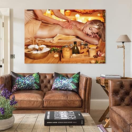 Posters de spa de spa de salão de beleza MUNAL RELAPOLAMENTO MASSAGEM TERAPIA, BAINHO BAVIAL ALTER