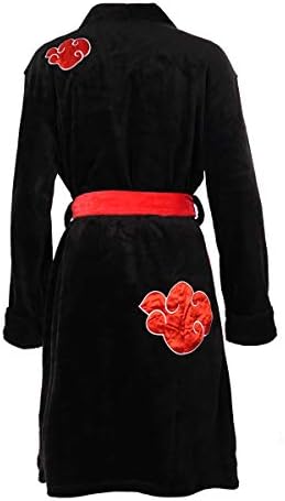 Cosinstyle Cuddly for Akatsuki Vestido de roupão com nuvens bordadas, preto, pequeno/médio