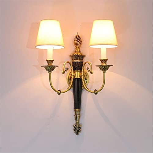 Lâmpada de parede de cobre Genigw, quarto de estar de lâmpada de cobre, lâmpada de cabeceira de cabeceira de cabeceira