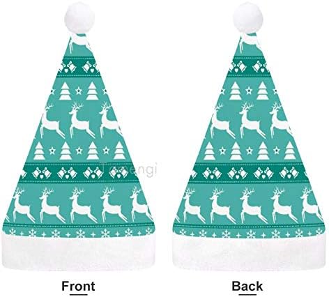 Chapéu de Papai Noel de Natal, Feliz Natal de Natal Chapéu de Férias para Adultos, Unisex Comfort Chapéus de Natal para Festive