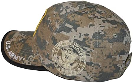 Capinho oficial do Exército dos EUA Licença Militar Licenciada, chapéu de beisebol militar bordado para homens e mulheres