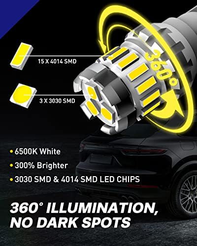 Lâmpadas LED AutoOne 9005 e lâmpada reversa de 921 LED, produto de pacote