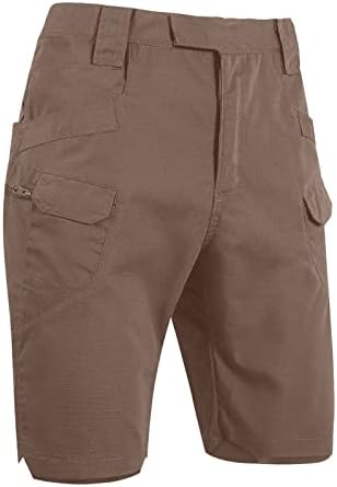Wenkomg1 Shorts de carga masculina Multi bolsos angustiados Pontas táticas de roupas de rua ao ar livre