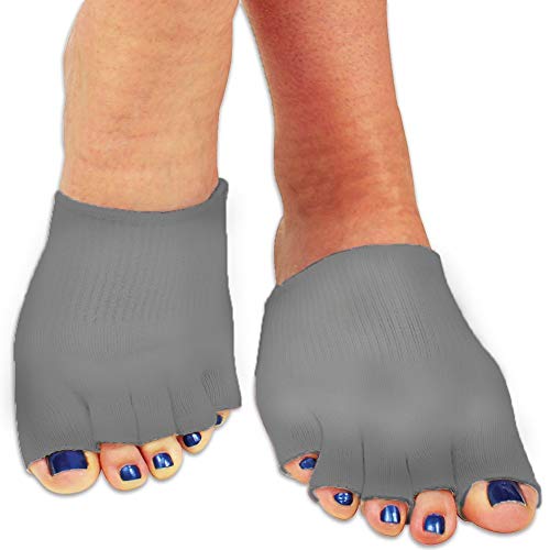 ATELIERUSA Gel com compressão de dedo do pé separando meias seco Anterior do antepé Rachado Hidratante Protetor Spacer Spacer Separator