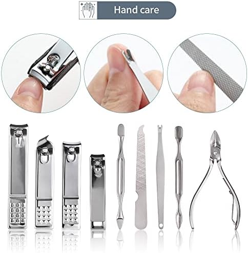 BNEGUV 11-26 PCS PROFISSIONAL ANES DE ANES DE MANICURE Conjunto de manicure Aço inoxidável Cuttador de tesoura de tesoura Ferramentas