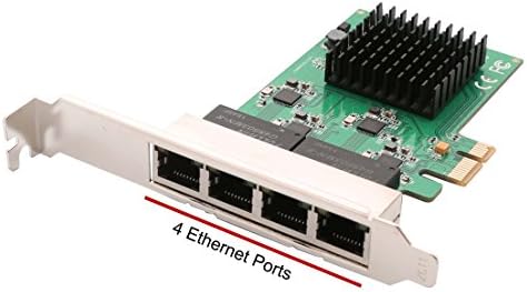 4 PORT GIGABIT ETHERNET PCI Express 2.1 PCI-E x1 Rede de interface Card 10/100/1000 Mbps Realtek Chipset Si-PEX24042