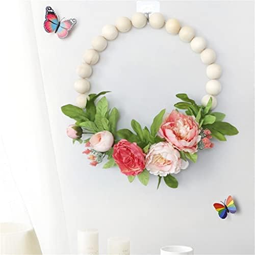 Yllwh shoux guirlanda wow wow bead wedbing wreath wreath wedding decoração parede