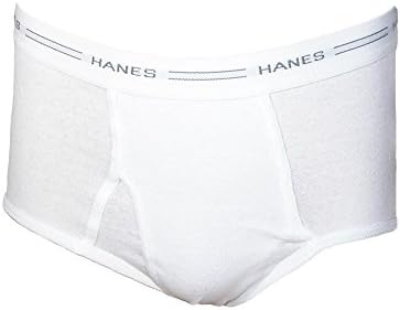 Hanes Men's Cotton White Briefs With Comfort Flex Waistband
