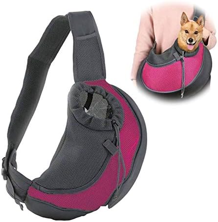 Portador de estilingue de estimação do USPACICIFIC, Bolsas de ombro para animais de estimação Mesh Travel Single Saco de ombro