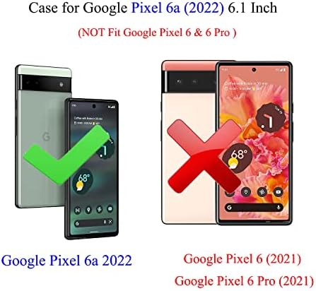 Ftonglogia para o Google Pixel 6A 5G Caso: Camada de serviço pesado de grau militar protetor Proteção de corpo inteiro Durável Durável