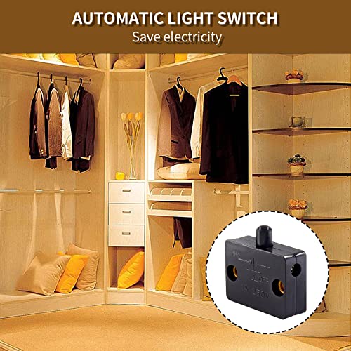 Switch elétrico de cabine de 8pcs de 8pcs, interruptor da lâmpada de armário, interruptor de luz do armário, interruptores de
