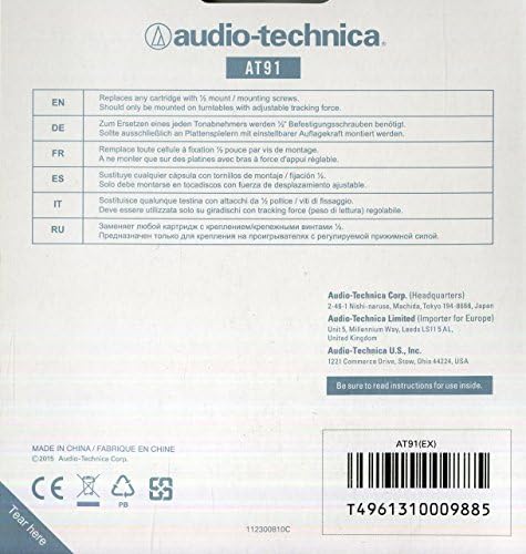 AUDIO-TECHNICA ATN91 SUBLICAÇÃO CONCICO TCONCICABLE STYLUS PARA AT91