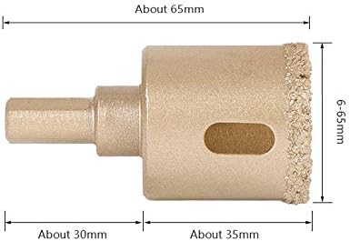 Gongju49 25-60mm Buraco de orifício soldado Cutter Brive Puncher Tile Tile Cerâmica Vidro de mármore Emery Drill Bit Bit Melhoria