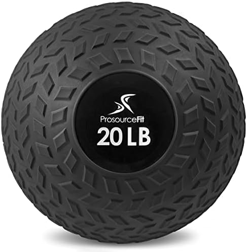 Prosourcefit Slam Medicine Balls 5, 10, 15, 20, 25, 30, 50 lbs lbs e pisos texturizados com textura de peso morto para treinamento
