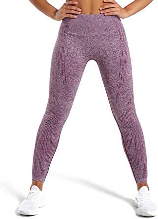 M Moyooga Legging sem costura para mulheres Trepora de barriga de cintura alta ginástica esportes de fitness de ioga ativa calças