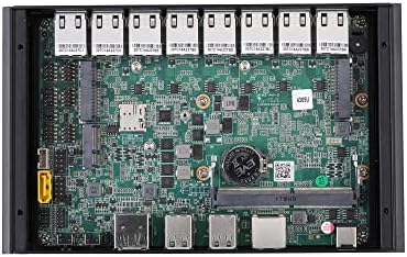 Inuomicro mini pc firewall linux centos g4305l8-s2 com processador 4305U a bordo, 2,2 GHz sem ventilador 8 i225v 2.5g LAN, máquina