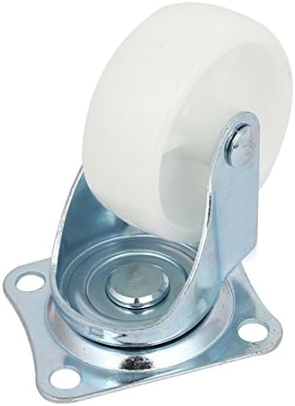 Aexit 2,5 '' Casters únicos da roda dia 360 graus rolamento de esferas giratórios giratórios giratórios Casteros 4pcs