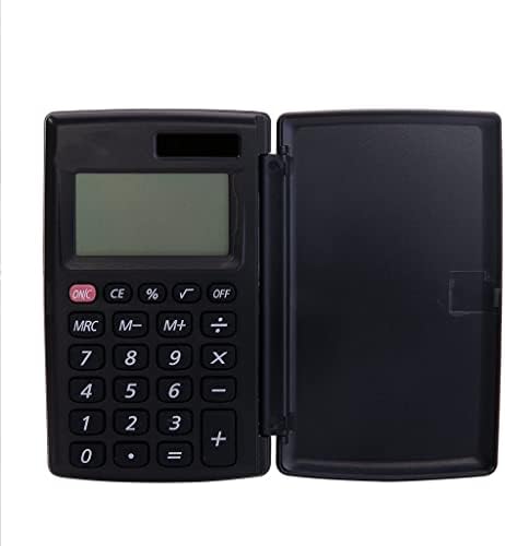 Calculadora portátil de ldchnh Mini calculadora pequena capa de 8 dígitos Bateria de energia solar dupla energia