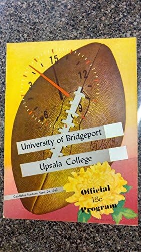 U of Bridgeport vs Upsala College Candlelite Stadium Football 1949 Program J42017