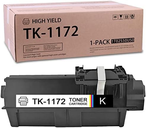 SMART 1T02S50US0 Modelo Compatível TK-1172 Substituição do cartucho de toner preto para Kyocera TK1172 ECOSYS M2640IDW, M2540DW e M2040DN 1102RY2US0 1102S33NL0 TonERCONERCH (1 pacote