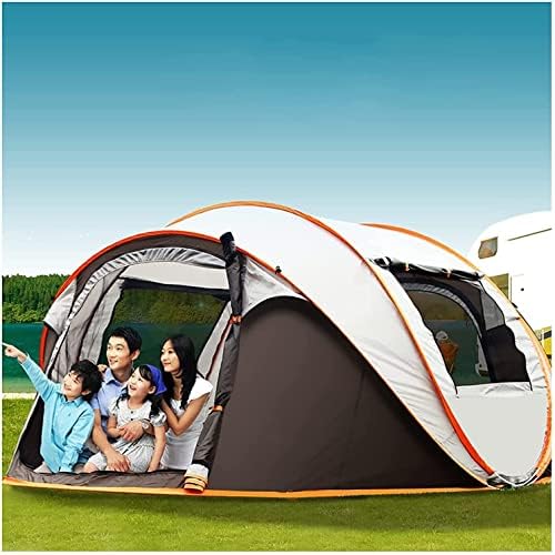 Haibing tenda de barraca acampamento de camping tenda de acampamento, 5-8 pessoas Automática Camping Outdoor Tent à prova d'água Propertável Aberta Família Familiar com Bolsa de Carrocre Camping Tent