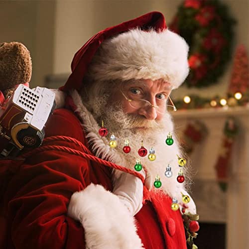 12 Clipes decorativos de barba de natal lâmpada sinos decoração de natal decorações de bigode festa use garoto engraçado