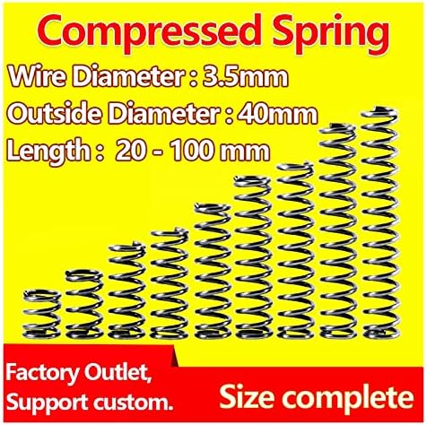 Máquinas de brinquedo Substituição Spring Compressão Pressão Placa do fio Diâmetro da mola de 3,5 mm, diâmetro externo 40mm Release