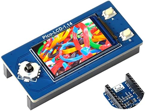 Módulo de exibição LCD de 1,14 polegada para Raspberry Pi Pico, 65K RGB Colors 240 × 135 pixels IPS Screen SPI Interface