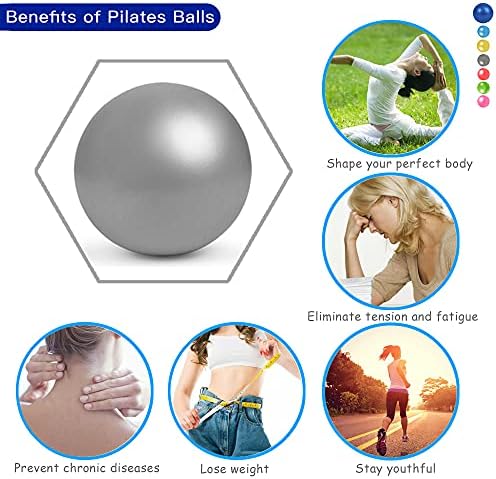 Mini Bola de Exercício, Bola de Yoga ， Pilates Ball, Bola de Bender Small Bender, Pilates, Yoga, Treinamento Core e Fisioterapia, Melhora o equilíbrio