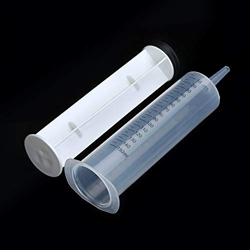 3 PCs 150 ml seringas grandes, estéril e selada individual, fáceis de usar e limpar a seringa de jardim plástico