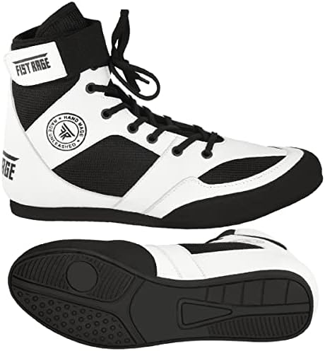 Fistrage Boxing Shoes Sapatos de Couro de Luta de Lutas de Mesh Unissex Pro Men e Youth Genuine Light Boot | Sapato para adultos