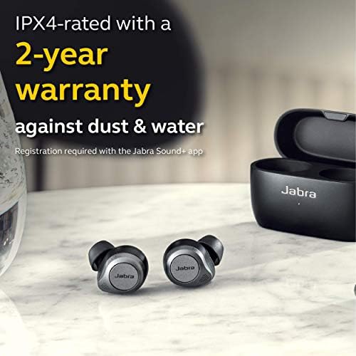 Jabra elite 85t True Wireless Bluetooth Earbuds, titânio preto-fones de ouvido avançados com cancelamento de ruído com