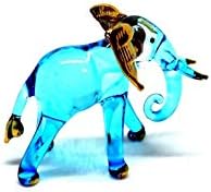 Arte de elefante de elefante azul claro Blue Blata