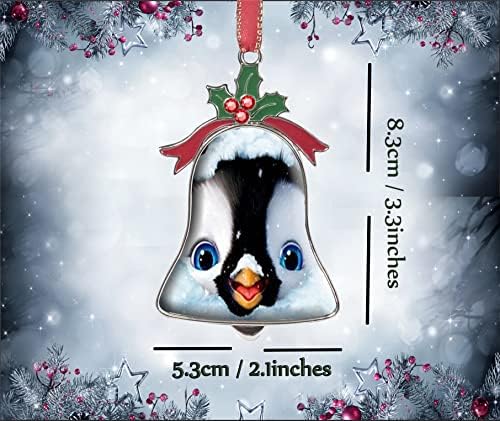 LCTCKP Decoração de pingente de pingente de pingente de Natal de Natal colorido pinguins metal enormes enfeites de natal para decoração de decoração de casa decoração