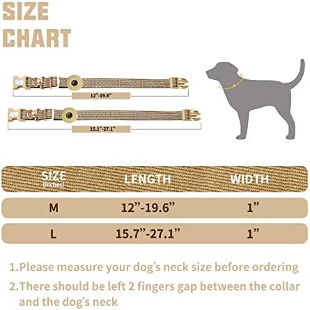 Colarinho de cachorro auroth, colar de cães de tags de ar ajustável para cães de cães de cães grandes médios, porta -colarinho de cã
