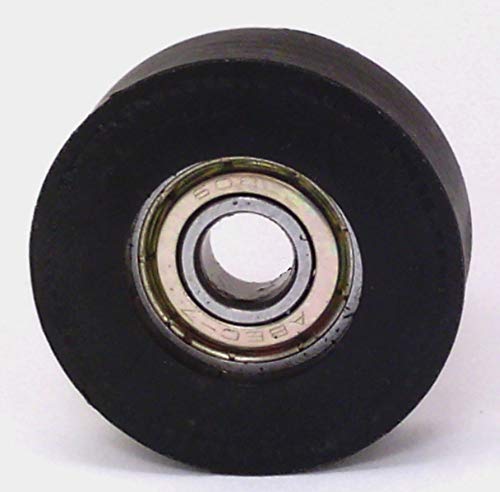 Roda de plástico de 1,25 polegada VXB Brand 1,25 Pneu de rolamento de esferas de 8 mm combinado com uma borda de rolamento