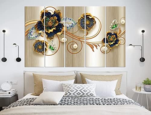 Conjunto de 5 paredes Bela Full HD Pintura HD para casa, sala de estar, Hotal Deacion Pintura decoração de parede de tamanho grande