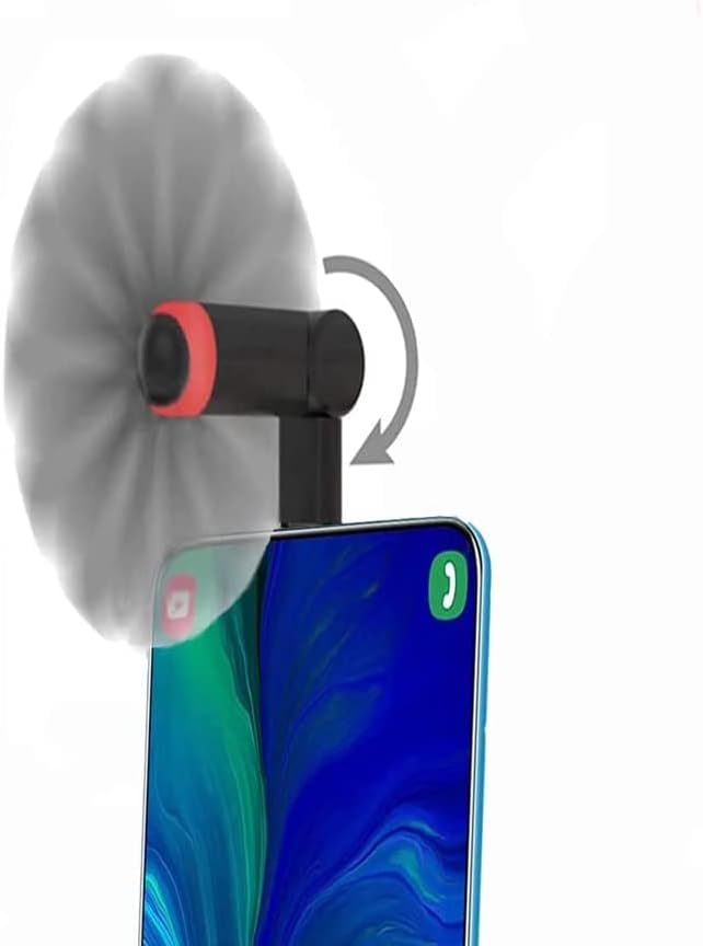 Fan do Google Pixel 3, WueDozue 180 rotativo portátil USB-C fã de celular frios portátil Cooler compatível com pixel 3/3xl/2/2xl/htc/huawei/leeco/sumsung/essencial
