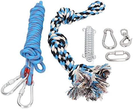 Lbec Strong Puppy Cord Rope, 360 graus de pólo de mola giratório Toy, altura, construtor interativo de músculos interativos para