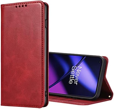 Caixa de couro Keihok projetada para o caso OnePlus 11 5G, capa de carteira OnePlus 11 5G com slots de cartão e suporte
