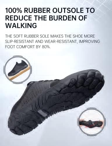 SPIEZ Barefoot Running Shoes Mens - Sapatos zero minimalistas de dedos largos, adequados para treinar caminhadas para nos caminhar 7-12