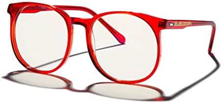 Blublocker, Red McGill Blue Blocking Computer Glasses | Bloqueios 67,3 % da luz azul e 100 % dos raios UVA e UVB | Retro