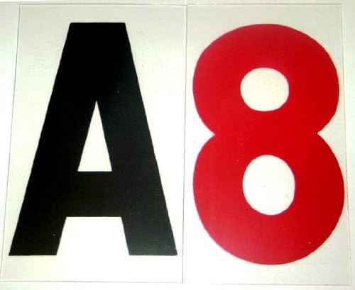 8 ”em cartas de marquise de 10 polegadas para placas ao ar livre, a letra de 8 impressa em 10 de altura.